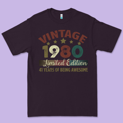 Vintage 1980 Limited Edition 41 Years Of Being Awesome Premium Tee Designed By Bettercallsaul