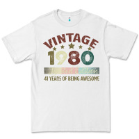 White Vintage 1980 Limited Edition 41 Years Of Being Awesome Premium Tee - Bettercallsaul