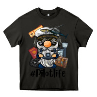 Asphalt pilot life gnome Heavy Core Tee - BarkalooDesign