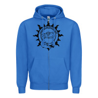 True Royal Authentic Church Of The Toad Of Light Psychedlic Frog Licking (Distres Zipper Hoodie - DesignPulse