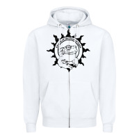 Authentic Church Of The Toad Of Light Psychedlic Frog Licking (distres Zipper Hoodie | Teevron