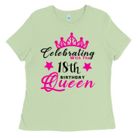 Matcha Celebrating With the 18th Birthday Queen Ladies Tee - Bettercallsaul