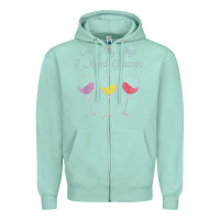 Seafoam At My Age I need Glasses Zipper Hoodie - DesignPulse