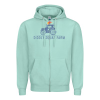 Seafoam diddly farm for men and women Zipper Hoodie - DesignPulse