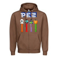 Chestnut halloween pez Zipper Hoodie - trangStudio