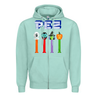 Seafoam halloween pez Zipper Hoodie - trangStudio