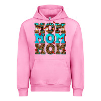 Fuchsia Pink mom mom mom Urban Hoodie - AdoDesignShop