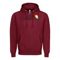 Burgundy Arnold Palmer Zipper Hoodie - DesignPulse