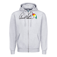 Heather Grey Arnold Palmer Zipper Hoodie - DesignPulse