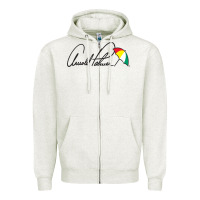 Oatmeal Heather Arnold Palmer Zipper Hoodie - DesignPulse