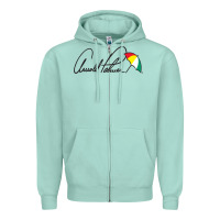 Seafoam Arnold Palmer Zipper Hoodie - DesignPulse