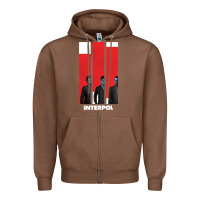 Chestnut INTERPOL BAN Zipper Hoodie - DesignPulse