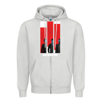 Dove Grey INTERPOL BAN Zipper Hoodie - DesignPulse