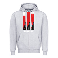 Heather Grey INTERPOL BAN Zipper Hoodie - DesignPulse