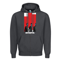 Smoke INTERPOL BAN Zipper Hoodie - DesignPulse