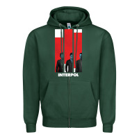 Sports Green INTERPOL BAN Zipper Hoodie - DesignPulse