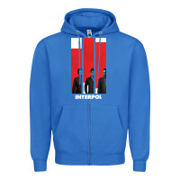 True Royal INTERPOL BAN Zipper Hoodie - DesignPulse