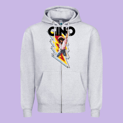 Gino Time Basketball Zipper Hoodie Designed By Designpulse