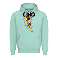 Seafoam Gino time basketball Zipper Hoodie - DesignPulse