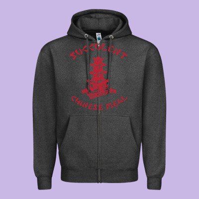 Succulent Chinese Meal Chinese Take Out Take Away Zipper Hoodie Designed By Designpulse