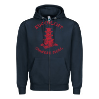 Navy SUCCULENT CHINESE MEAL CHINESE TAKE OUT TAKE AWAY Zipper Hoodie - DesignPulse