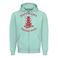 Seafoam SUCCULENT CHINESE MEAL CHINESE TAKE OUT TAKE AWAY Zipper Hoodie - DesignPulse