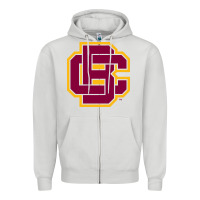 Dove Grey bethune cookman Zipper Hoodie - DesignPulse
