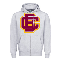 Heather Grey bethune cookman Zipper Hoodie - DesignPulse
