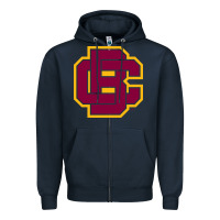 Navy bethune cookman Zipper Hoodie - DesignPulse