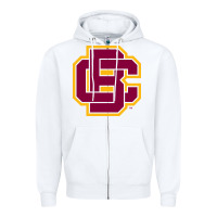 White bethune cookman Zipper Hoodie - DesignPulse