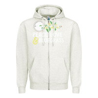 Oatmeal Heather peace , love & bluegrass   banjo nature vines illu Zipper Hoodie - DesignPulse
