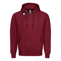 Burgundy Cleveland clinic Zipper Hoodie - DesignPulse