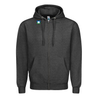 Charcoal Heather Cleveland clinic Zipper Hoodie - DesignPulse