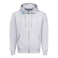 Heather Grey Cleveland clinic Zipper Hoodie - DesignPulse
