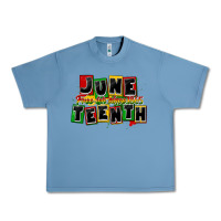 Pebble Blue juneteenth freeish since 1865 Urban Heavy Tee - CowGirlArtShop