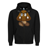 Black goomba Zipper Hoodie - DesignPulse