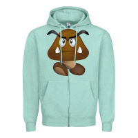 Seafoam goomba Zipper Hoodie - DesignPulse