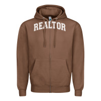 Chestnut realtor Zipper Hoodie - DesignPulse