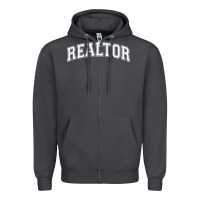 Smoke realtor Zipper Hoodie - DesignPulse