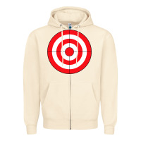 Sandshell bulls eye target lazy diy halloween costume darts shooting t shirt Zipper Hoodie - DesignPulse