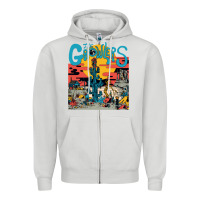 Dove Grey growlers Zipper Hoodie - DesignPulse