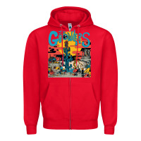 Red growlers Zipper Hoodie - DesignPulse