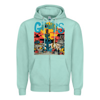 Seafoam growlers Zipper Hoodie - DesignPulse