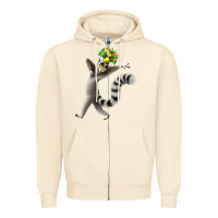 Sandshell All Hail King Julien Zipper Hoodie - DesignPulse