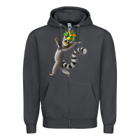Smoke All Hail King Julien Zipper Hoodie - DesignPulse