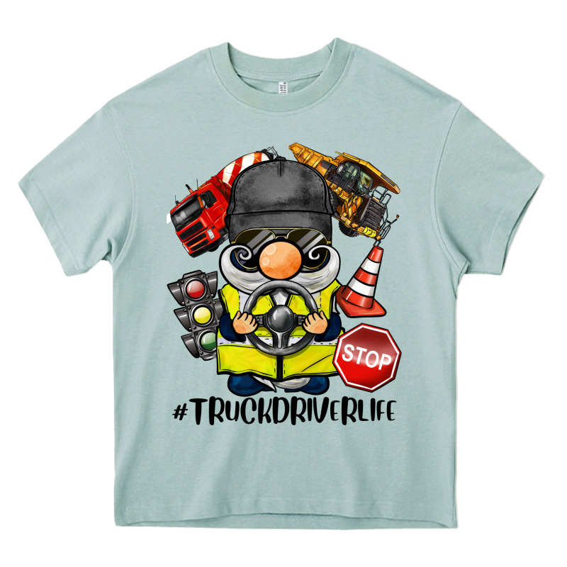 Truck Driver Life Gnome Heavy Core Tee by BarkalooDesign | Teevron