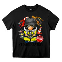 Black truck driver life gnome Heavy Core Tee - BarkalooDesign