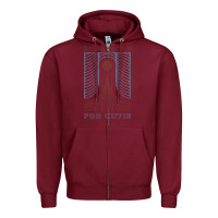 Burgundy death cab for cutie Zipper Hoodie - DesignPulse