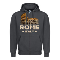 Smoke Cool Vintage Roma Italia Colosseum Souvenirs, Rome Italy Pullover Hood Zipper Hoodie - DesignPulse