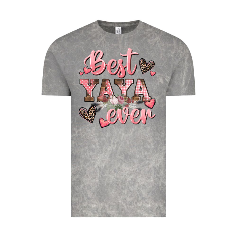 Best Yaya Ever Mother's Day Vintage Tee by CowGirlArtShop | Teevron